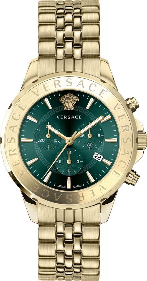 versace herre uhr gold|versace uhren herren.